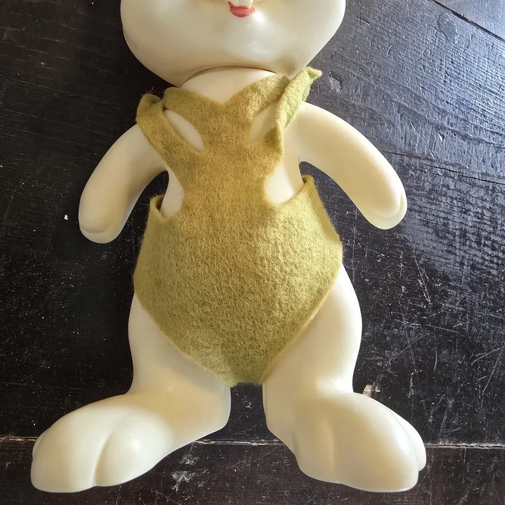 Vintage 60s Easter Bunny Blow Mold Vinyl Plastic Bank Rabbit Roy Des‎ RDF 1968
